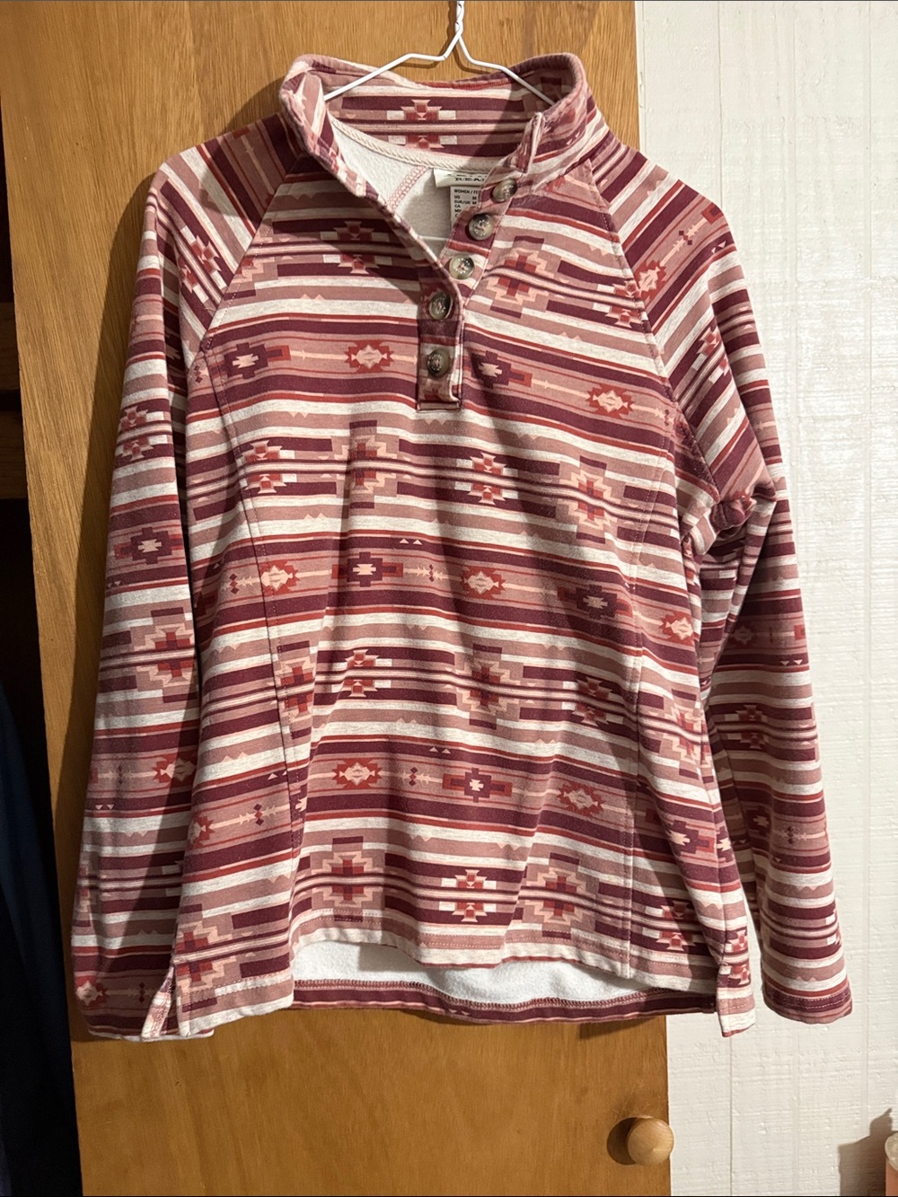Ariat Women’s Red and Cream Striped Pullover